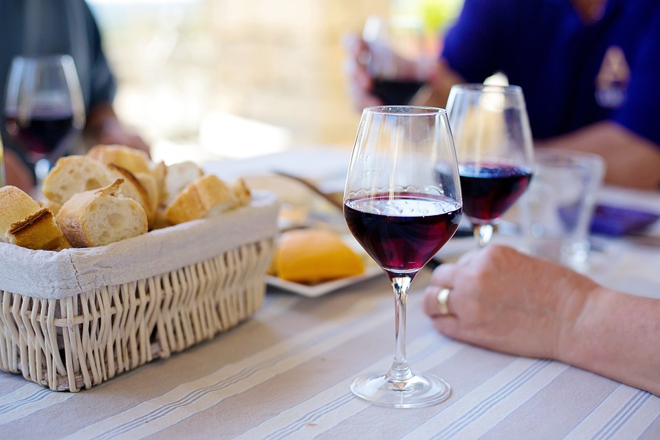 Verres à vin rouge